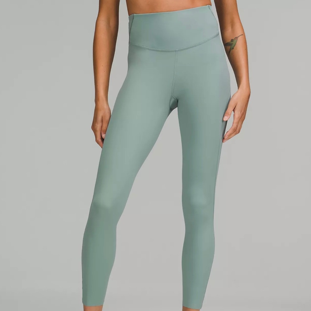 Lulu lemon leggings size 6. Sage green.